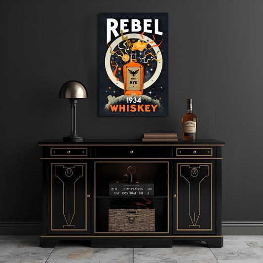 Rebel Cocktail Bar Poster Print