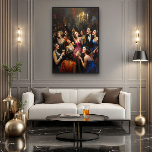 Gatsby Art Deco Speakeasy Art Print