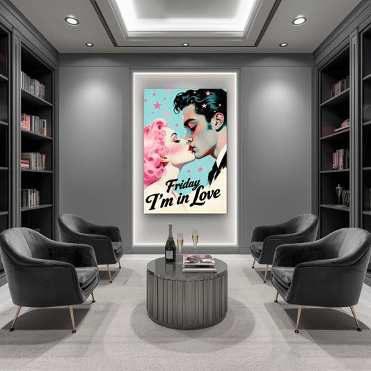 Friday I'm In Love - Retro Romantic Art Print