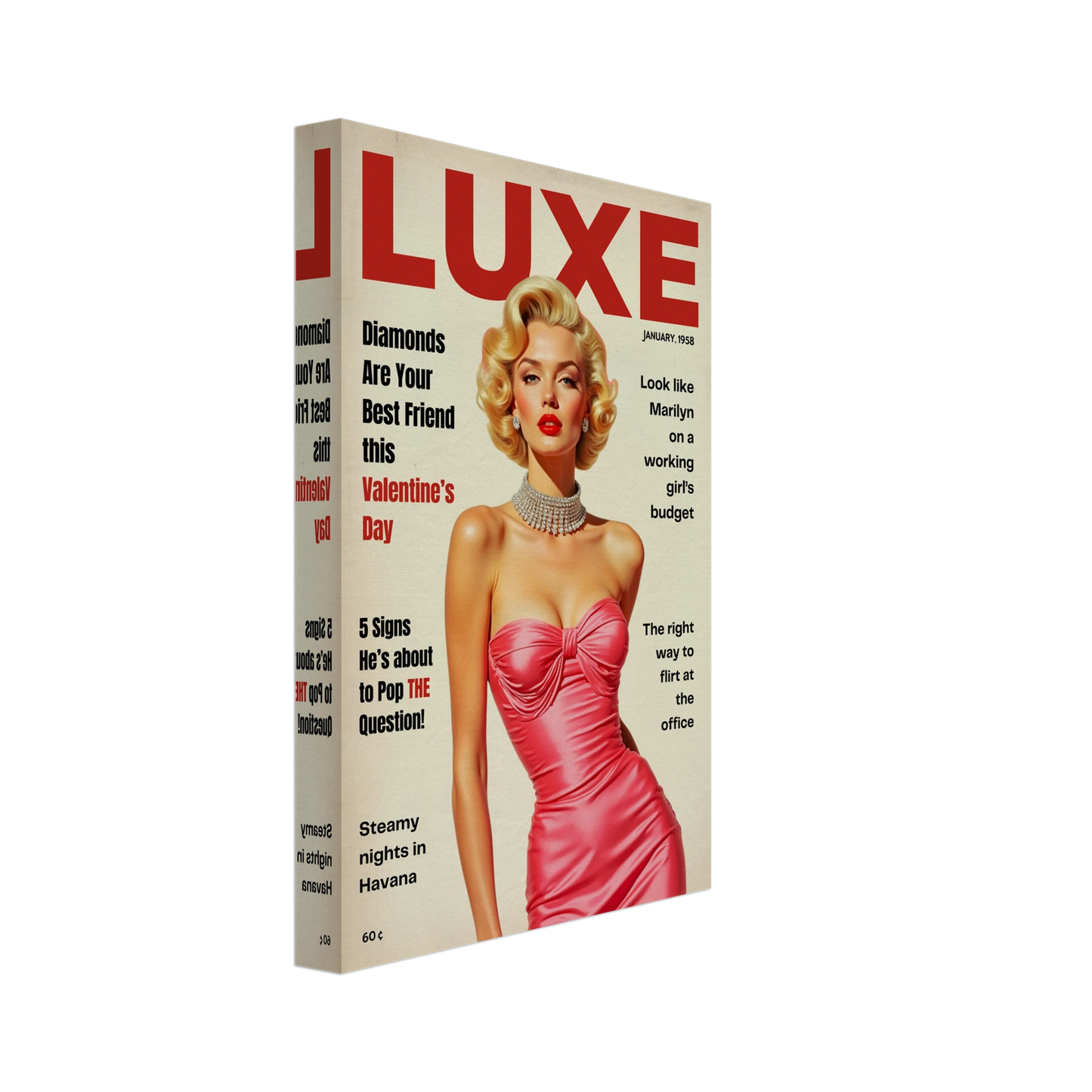 Marilyn Monroe Hollywood Glam Art Print 20x30 cm 8x12″ Gallery Wrapped Canvas No Frame