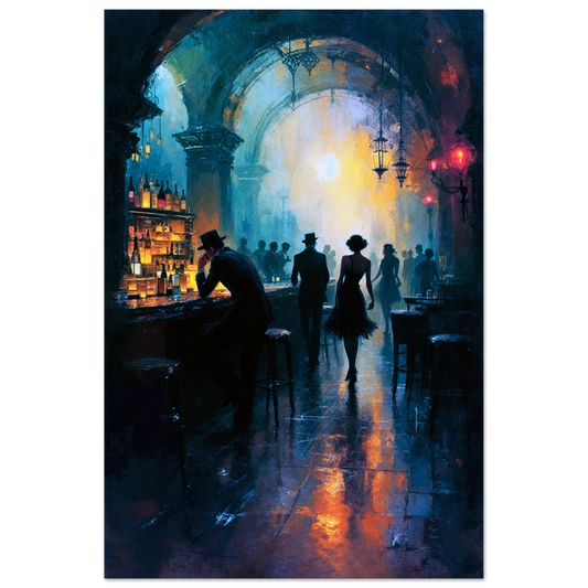 Dance Hall Speakeasy Art Print 40x60 cm 16x24″ Classic Matte Paper Poster No Frame