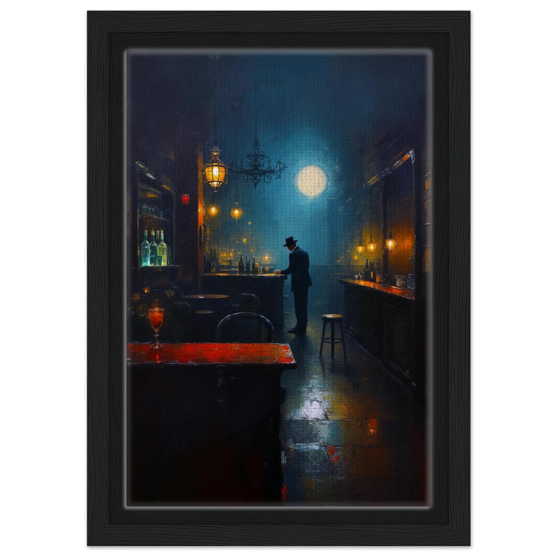 Speakeasy Bootleg Prohibition Bar Art Print 40x60 cm 16x24″ Sleek Acrylic Print No Frame