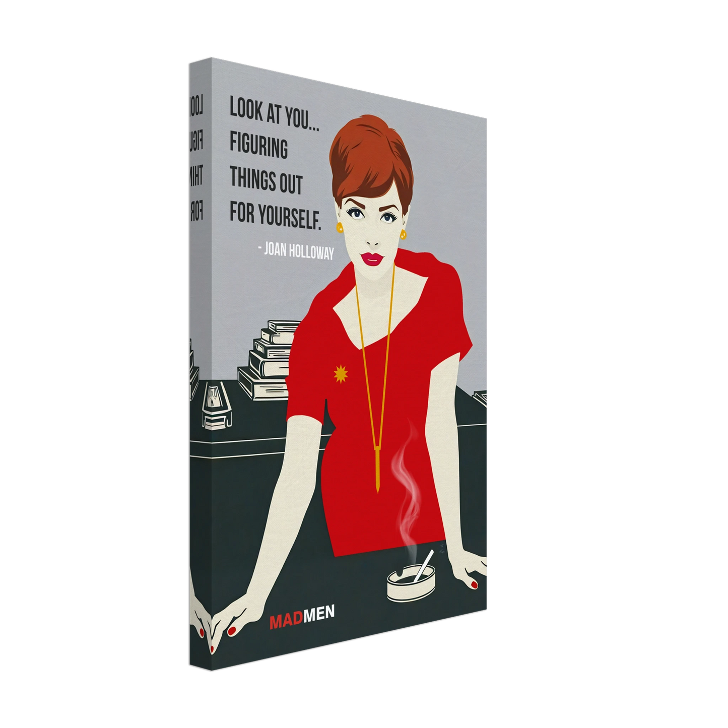 Joan Holloway Mad Men Quote Retro Art Print No Frame 30x45 cm 12x18″ Gallery Wrapped Canvas