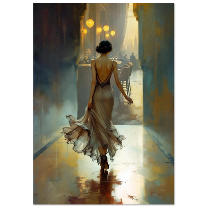 1920s Speakeasy Art Deco Flapper Print 70x100 cm 28x40″ Premium Matte Paper Poster No Frame