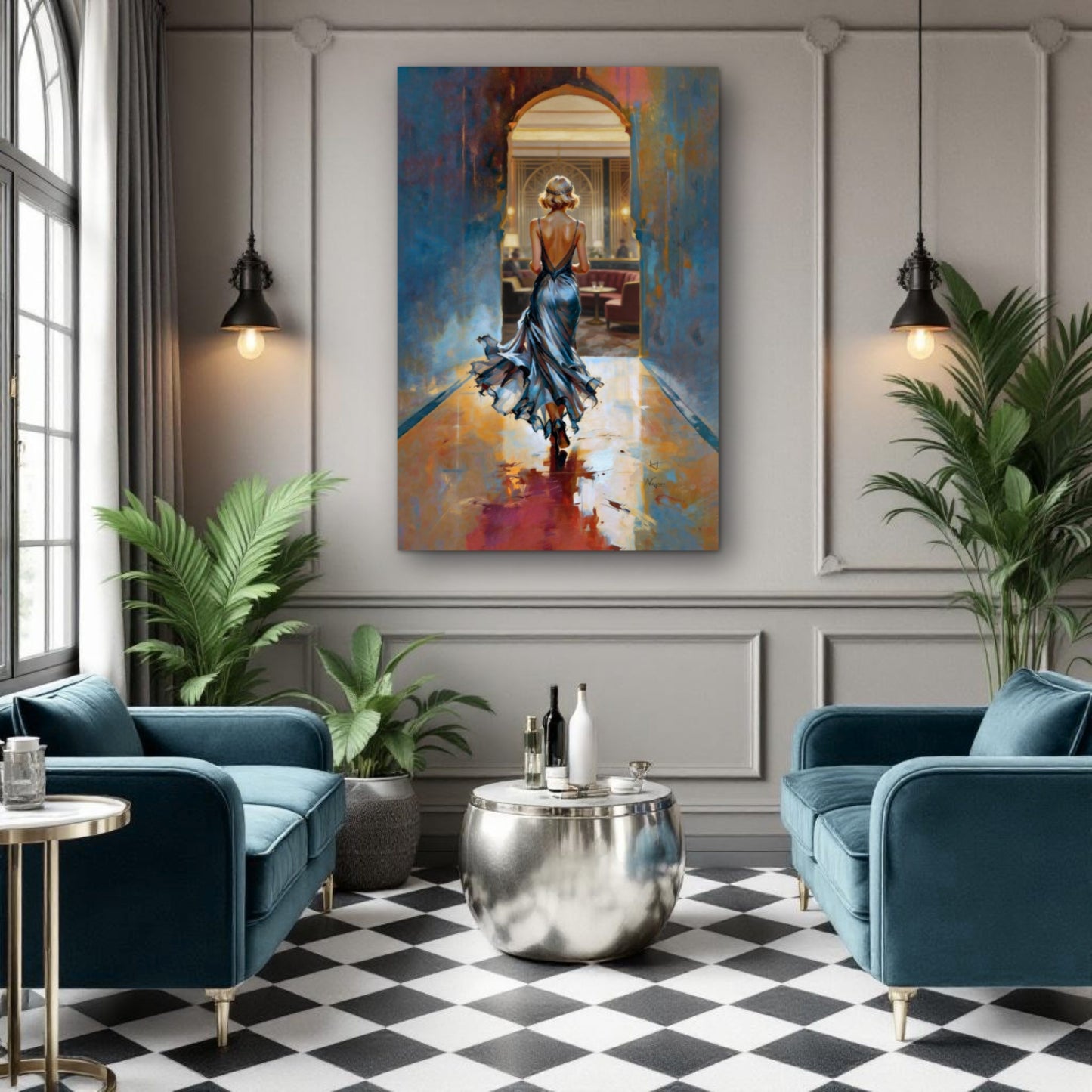 1920s Speakeasy Gatsby Flapper Art Deco Print