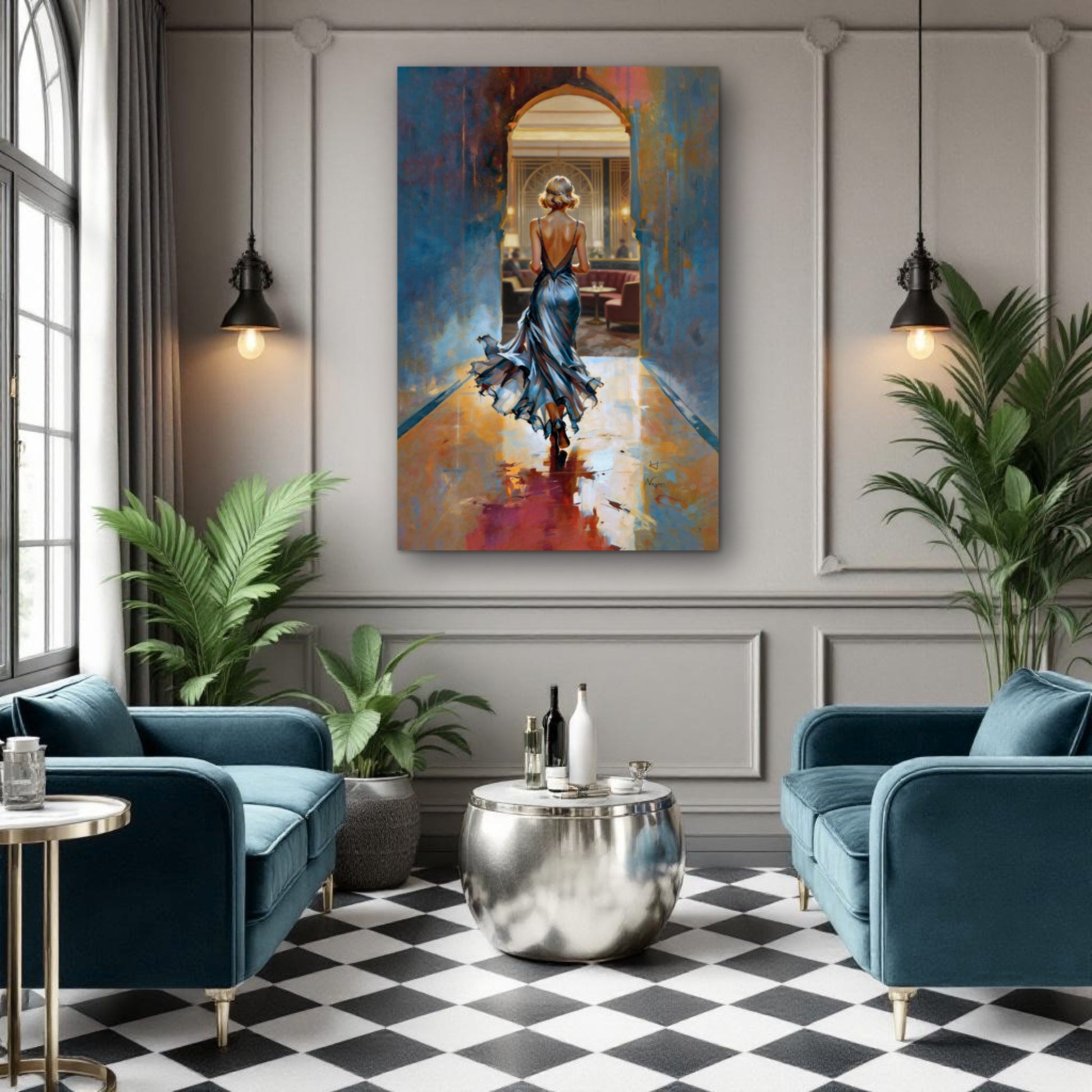 1920s Speakeasy Gatsby Flapper Art Deco Print