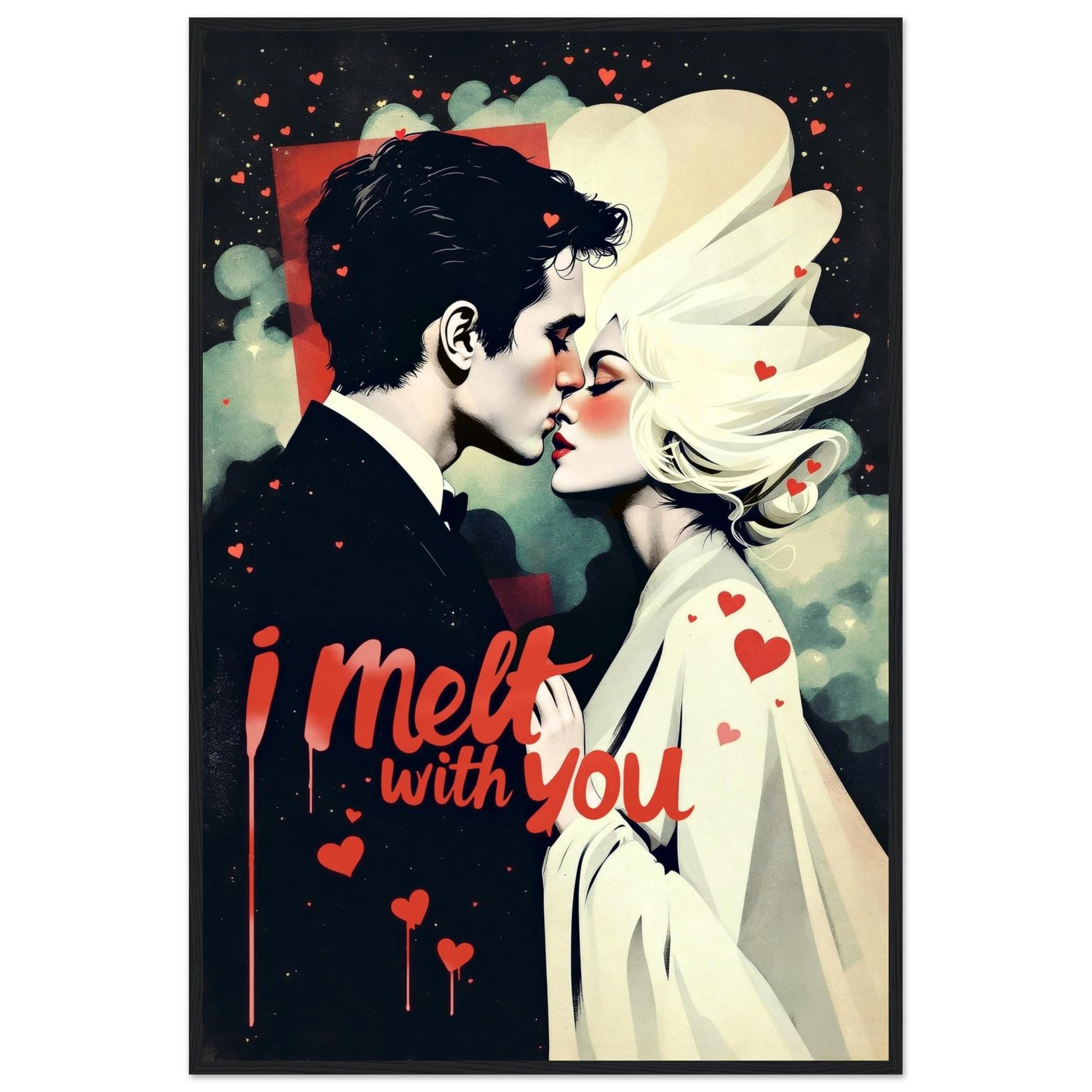 I Melt With You Avant-garde Retro Art Print 16x24″ Museum-Quality Matte Poster