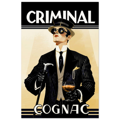 Criminal Cognac 1920s Art Deco Print 30x45 cm 12x18″ Museum-Quality Matte Poster