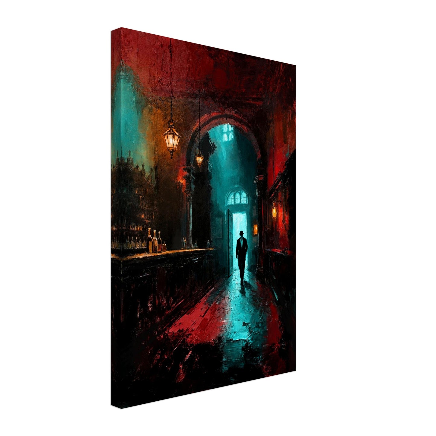 Speakeasy 1920s Bar Art Poster Print 40x60 cm 16x24″ Gallery Wrapped Canvas No Frame