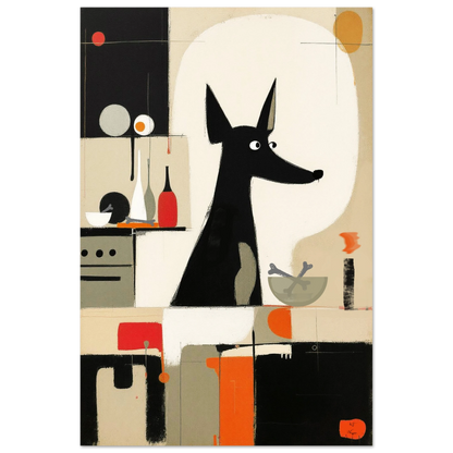 Modern Quirky Dog Lover Art Print No Frame 30x45 cm 12x18″ Premium Matte Paper Poster
