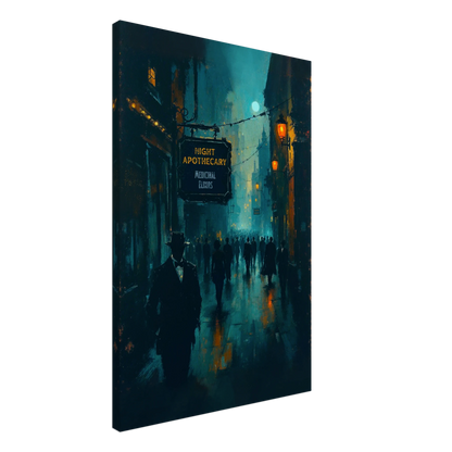 Prohibition Speakeasy Moody Nightlife Art Print 60x90 cm 24x36″ Gallery Wrapped Canvas No Frame