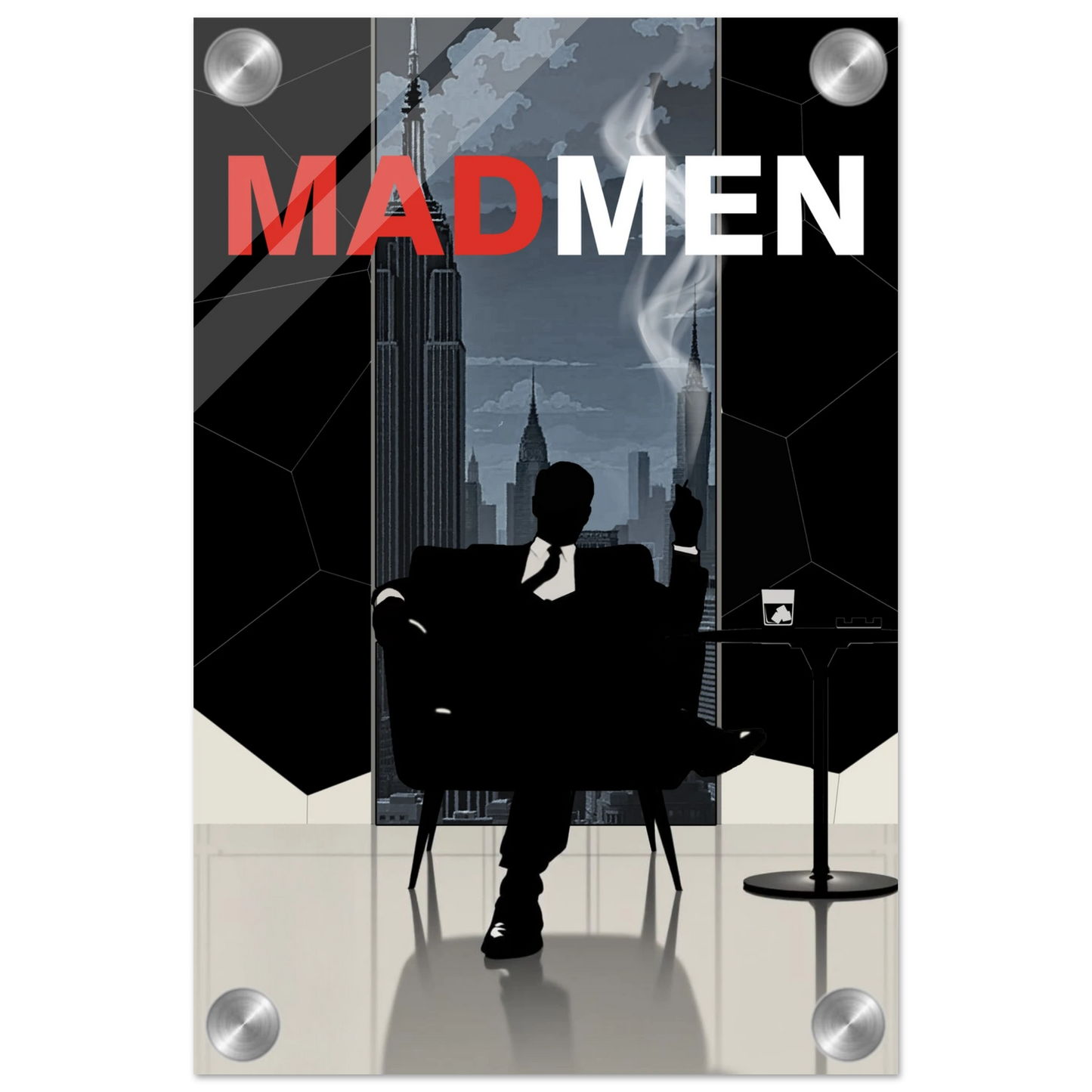 Mad Men Don Draper Retro Art Print No Frame 20x30 cm 8x12″ Sleek Acrylic Print