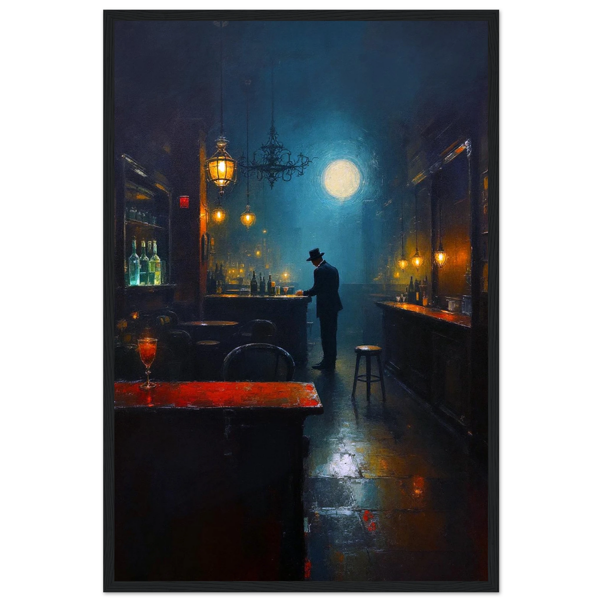 Speakeasy Bootleg Prohibition Bar Art Print 60x90 cm 24x36″ Sleek Acrylic Print No Frame