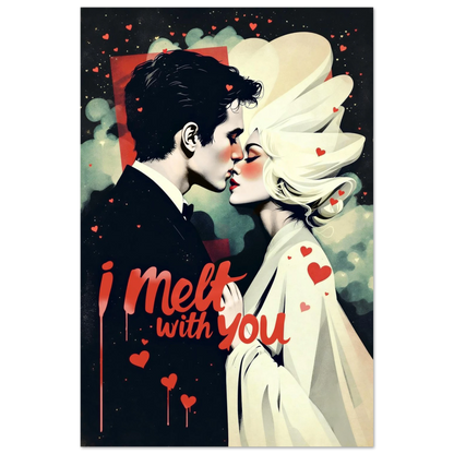 I Melt With You Avant-garde Retro Art Print 24x36″ Classic Matte Poster