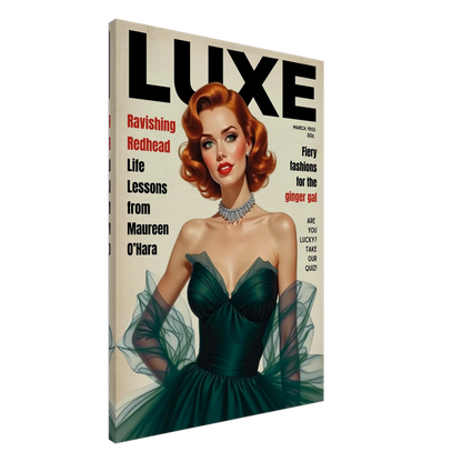 Maureen O'Hara Vintage Fashion Art Poster Print No Frame 70x100 cm 28x40″ Gallery Wrapped Canvas