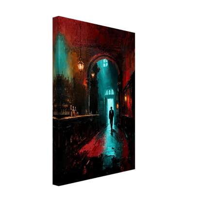 Speakeasy 1920s Bar Art Poster Print 40x60 cm 16x24″ Museum-Quality Matte Framed Poster Black Wood Frame