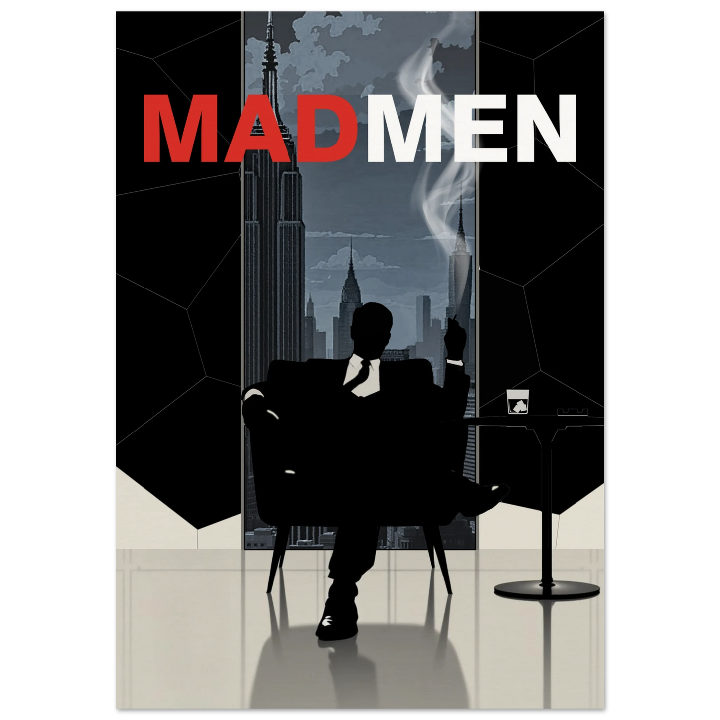 Mad Men Don Draper Retro Art Print No Frame 70x100 cm 28x40″ Museum-Quality Matte Paper Poster