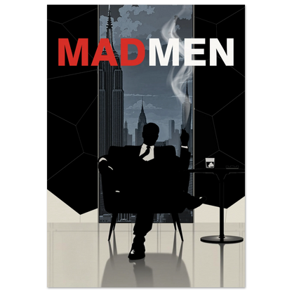 Mad Men Don Draper Retro Art Print No Frame 70x100 cm 28x40″ Museum-Quality Matte Paper Poster