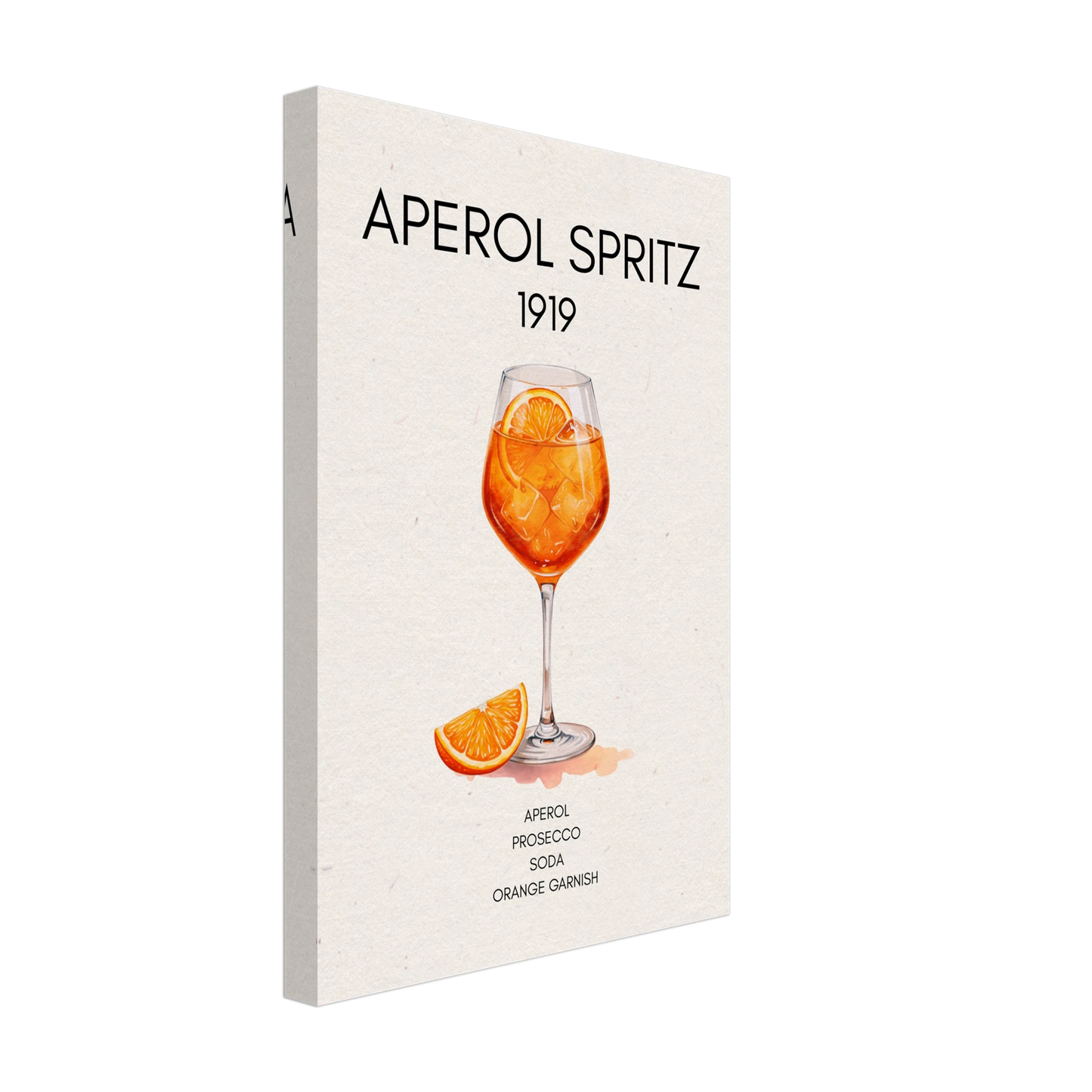 Aperol Spritz Cocktail Bar Poster Print No Frame 30x45 cm 12x18″ Gallery Wrapped Canvas