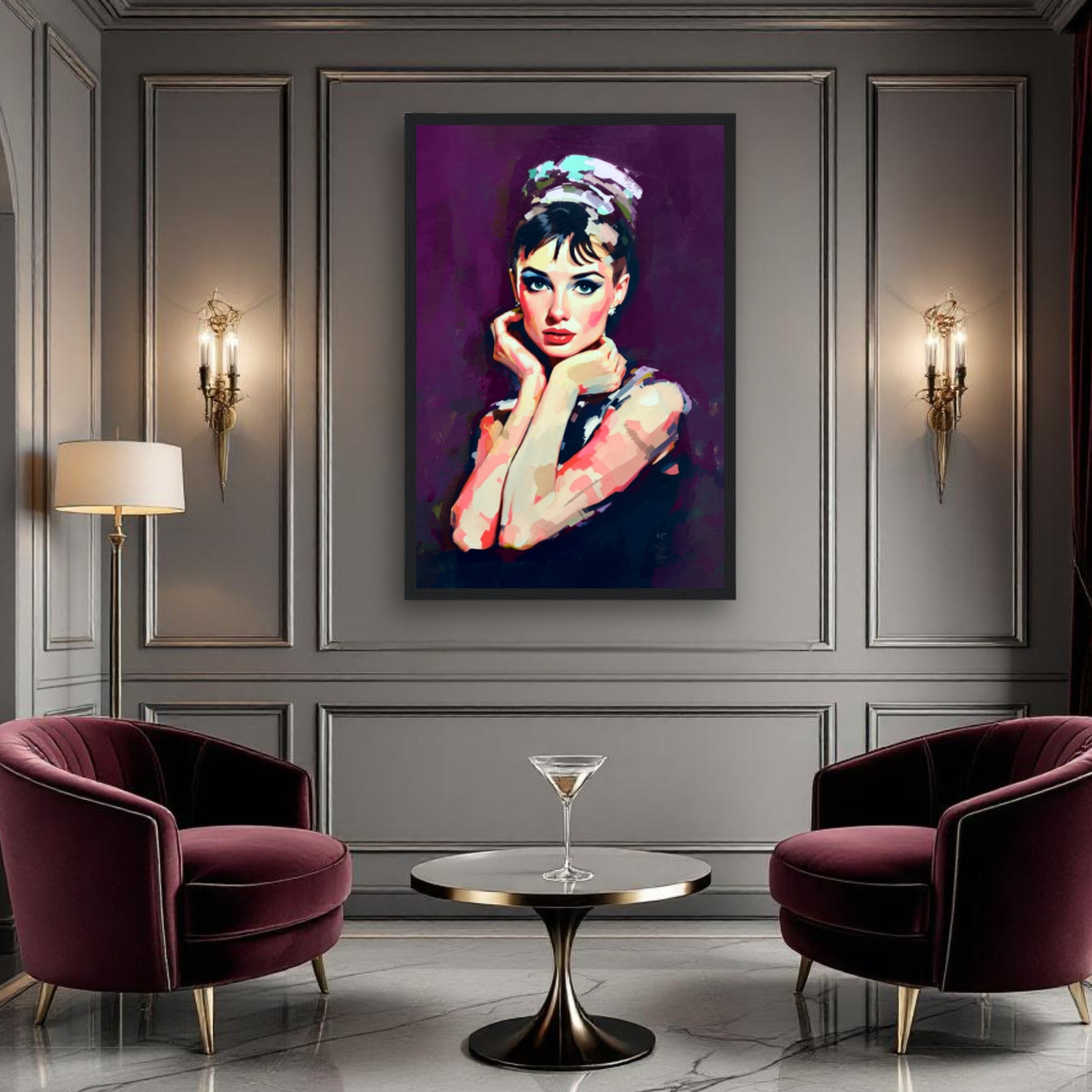 Audrey Hepburn Painting Art Print