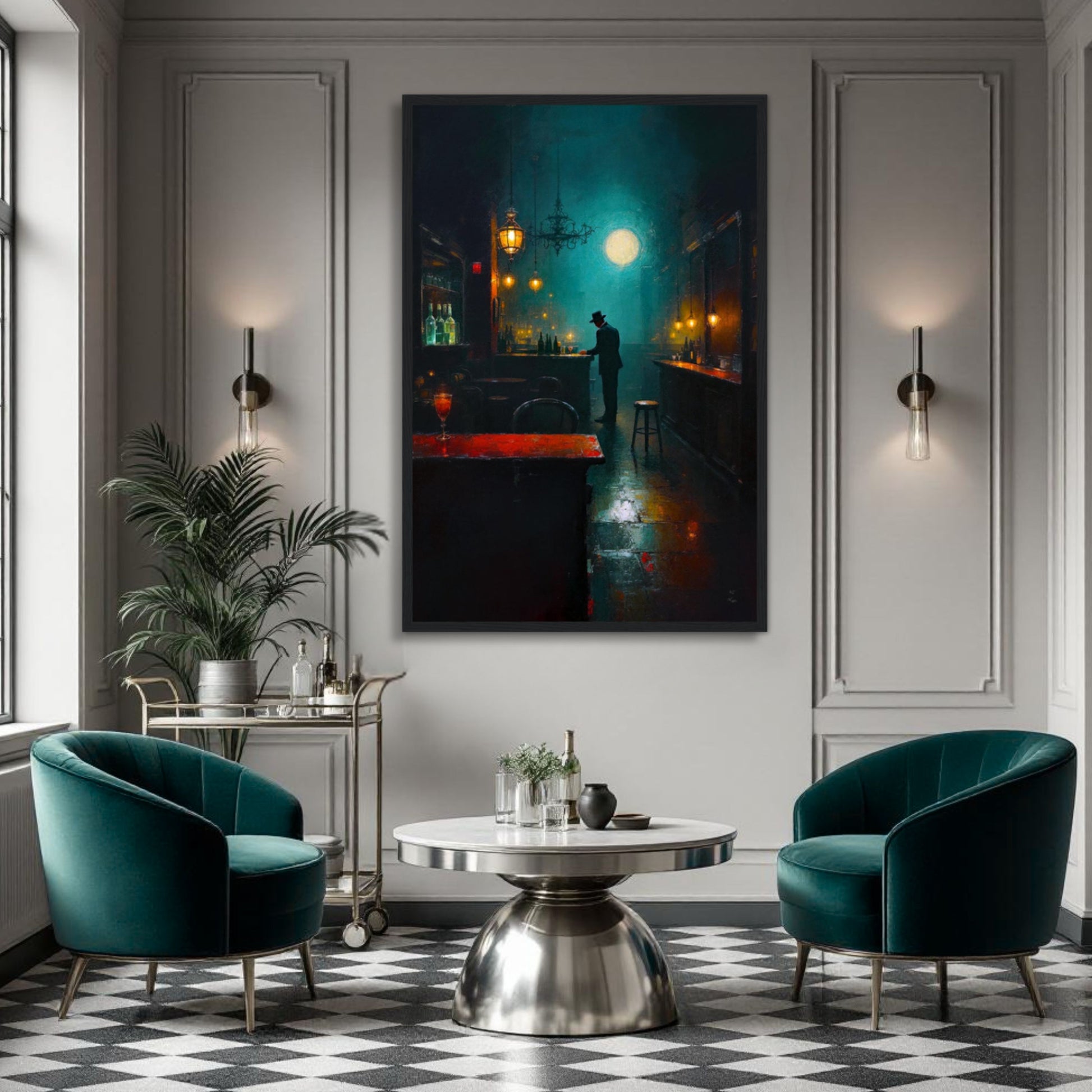 Speakeasy Bootleg Prohibition Bar Art Print