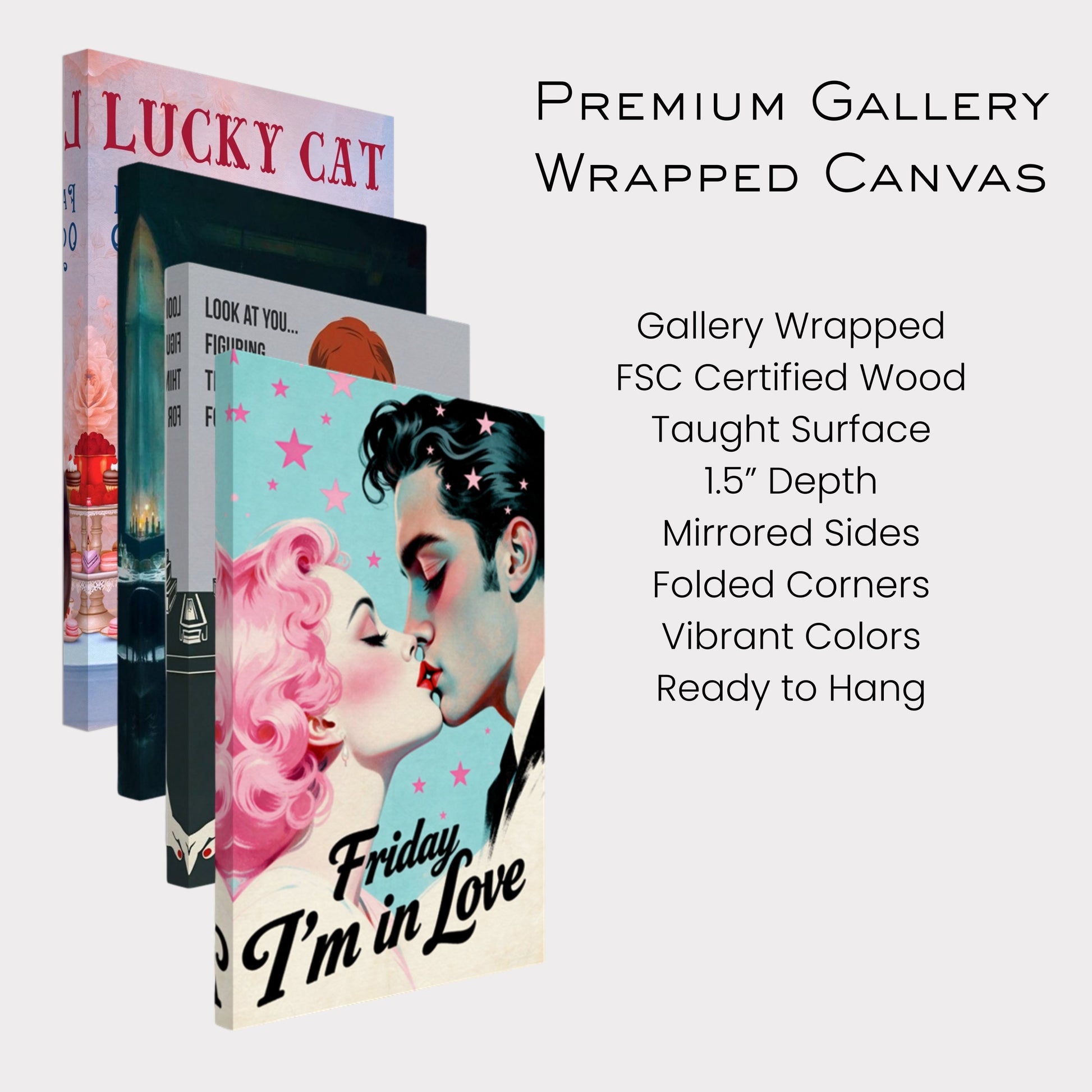 Friday I'm In Love - Retro Romantic Art Print