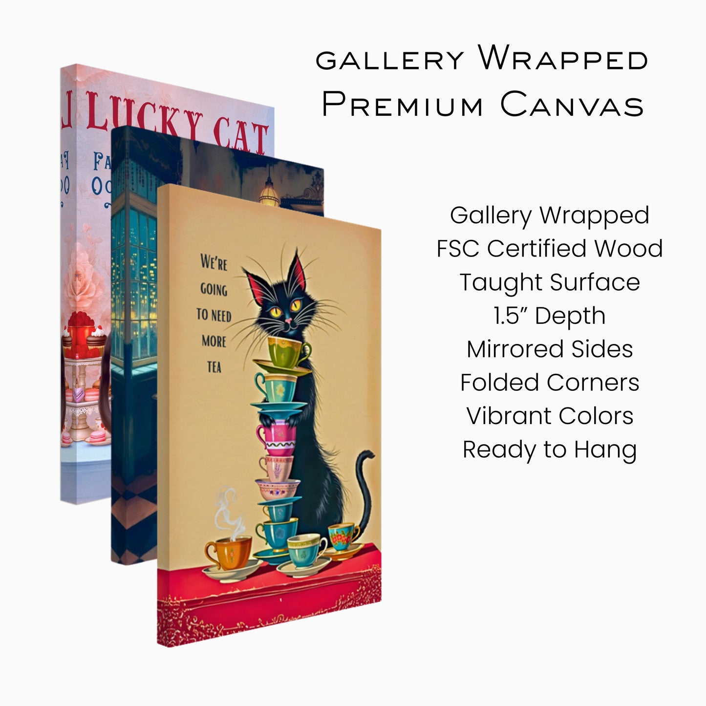 Quirky Cat Funny Tea  Art Print