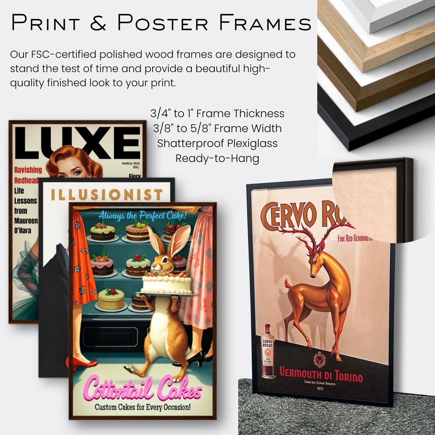 Cottontail Rabbit Bakery 1950s Kitchen Print