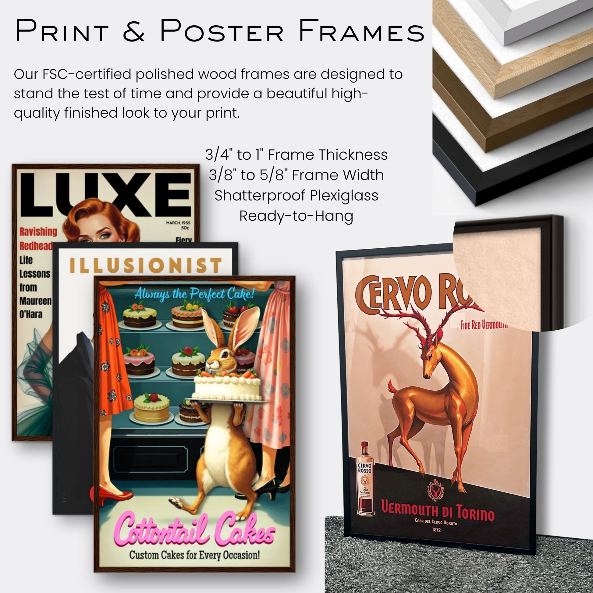 Cottontail Rabbit Bakery 1950s Kitchen Print