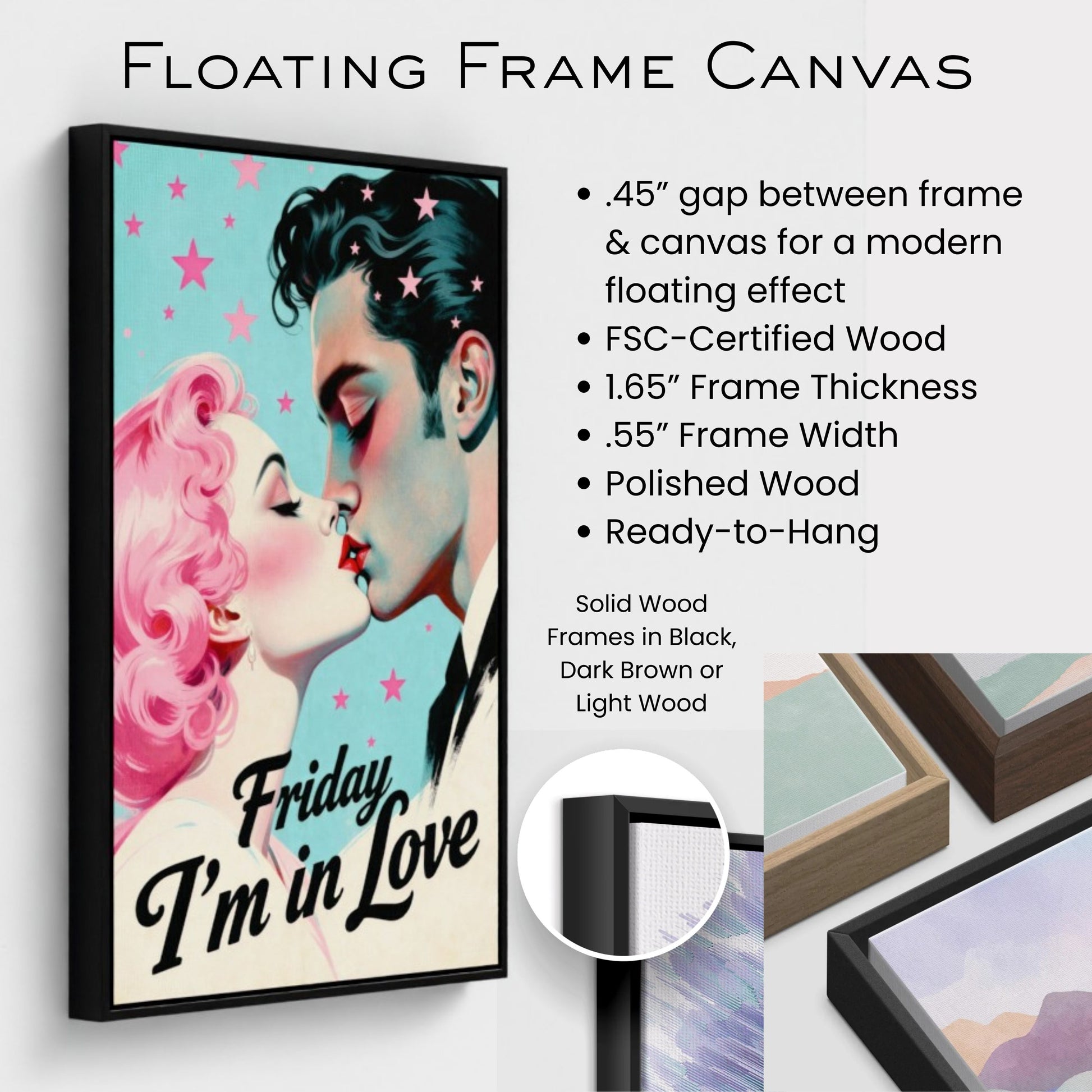 Friday I'm In Love - Retro Romantic Art Print