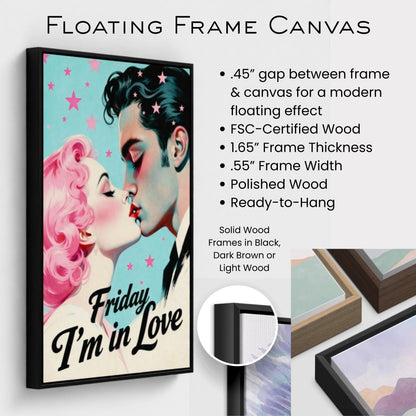 Friday I'm In Love - Retro Romantic Art Print