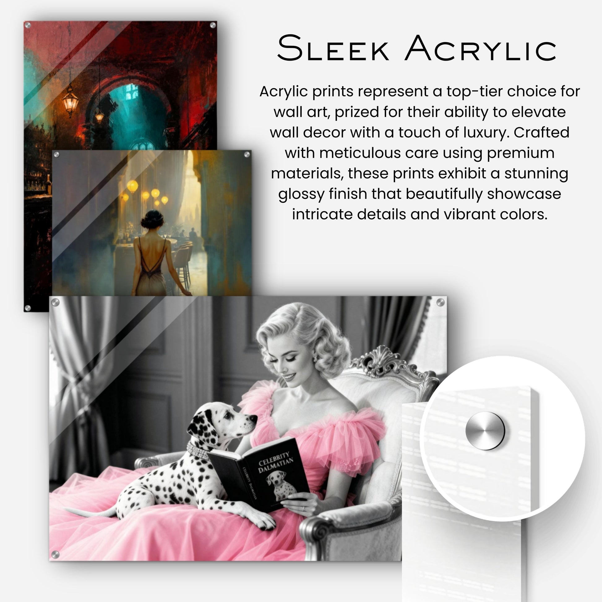 Hollywood Starlet Dalmatian Puppy Art Print