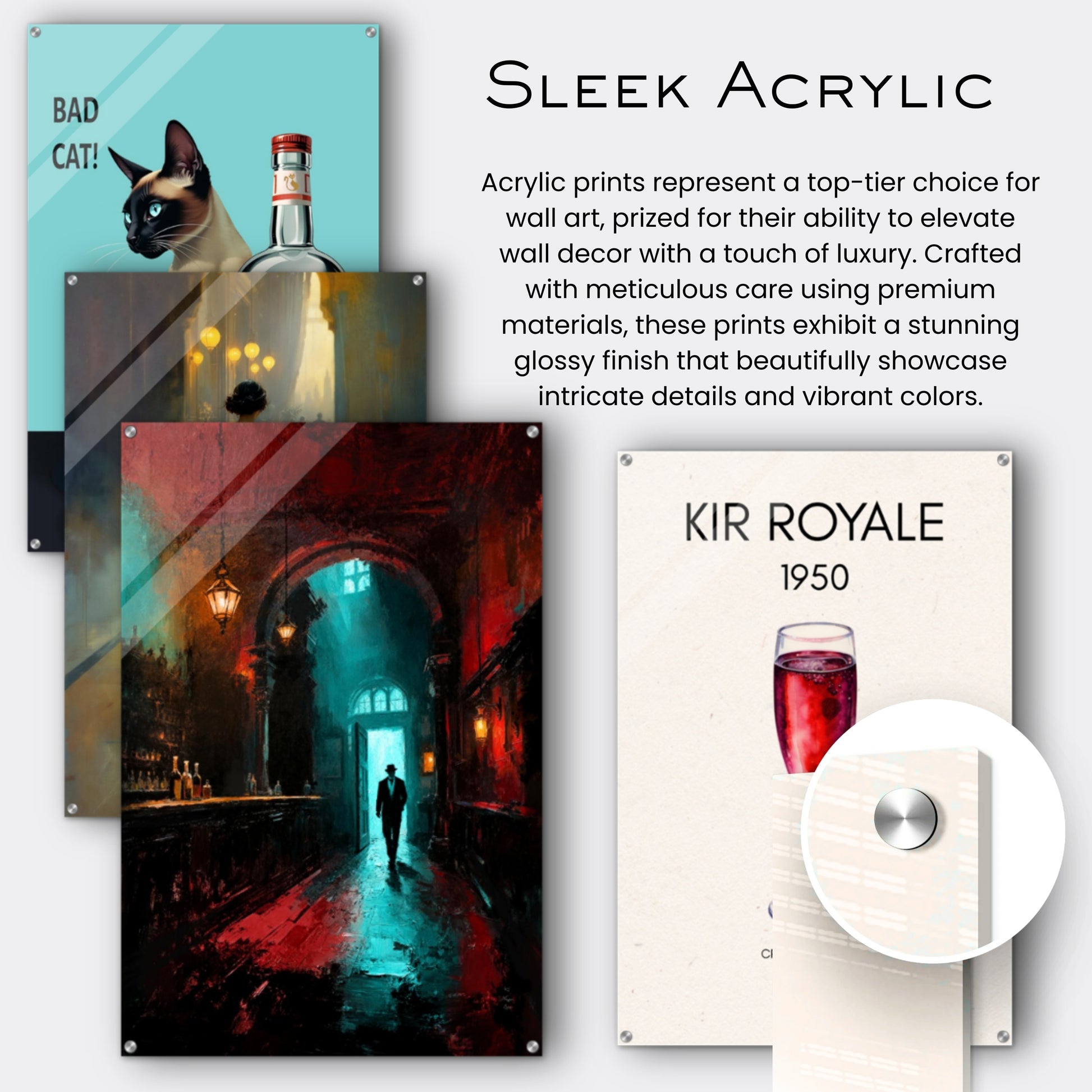 Speakeasy 1920s Bar Art Poster Print