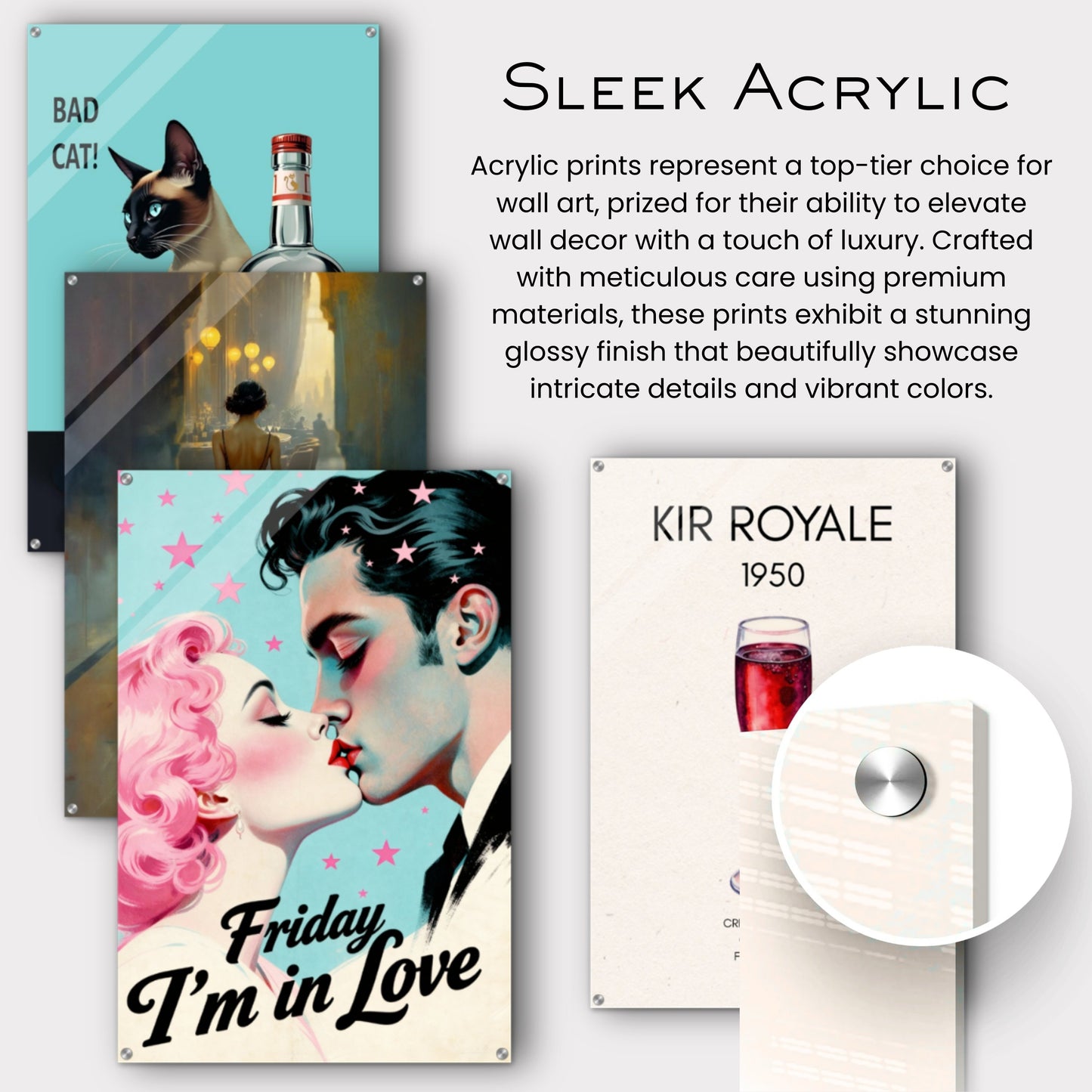 Friday I'm In Love - Retro Romantic Art Print