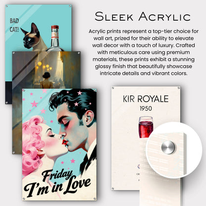 Friday I'm In Love - Retro Romantic Art Print