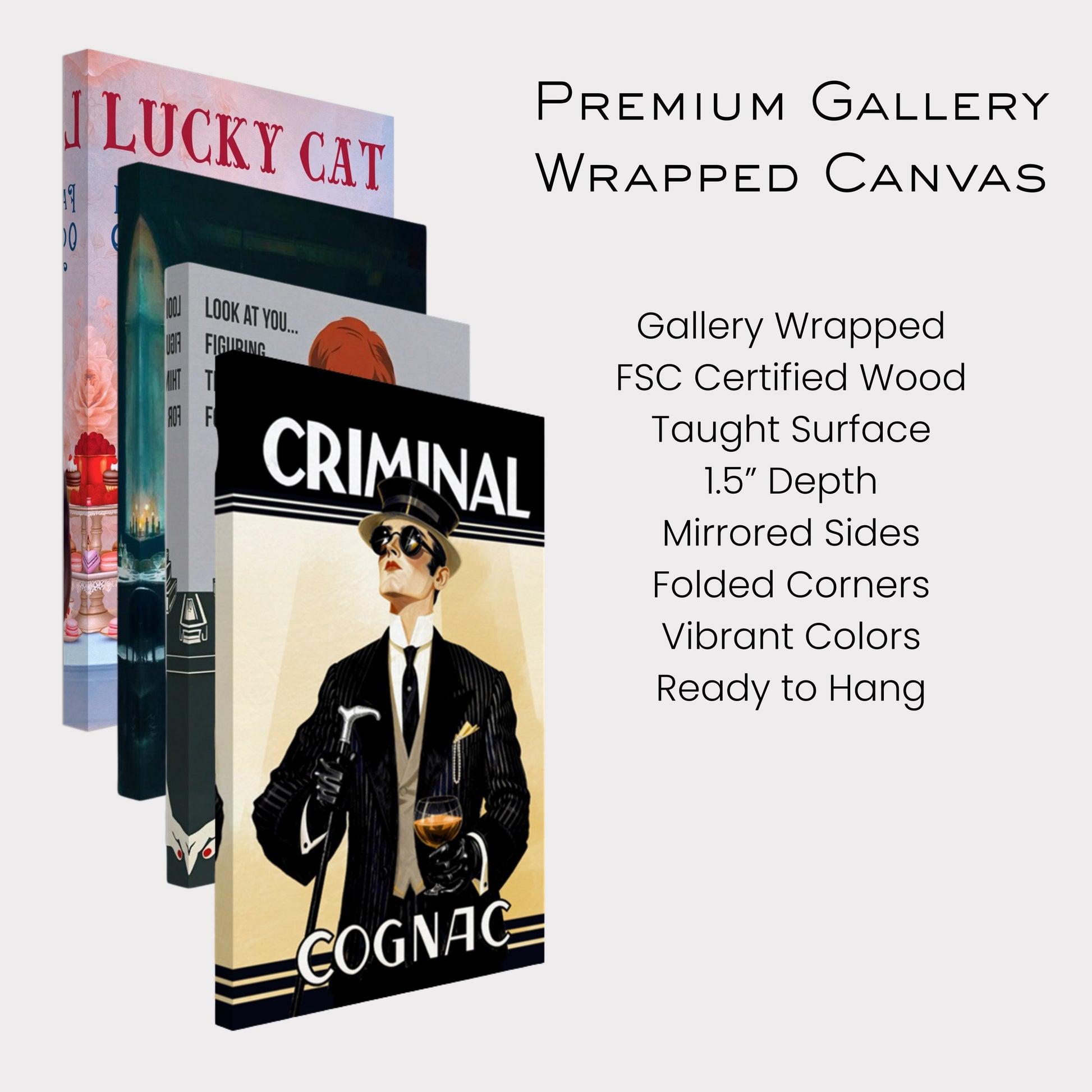 Criminal Cognac 1920s Art Deco Print