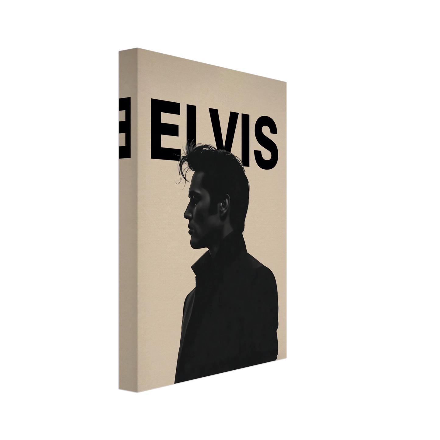 Young Elvis Presley Silhouette Art Print No Frame 20x30 cm 8x12″ Gallery Wrapped Canvas