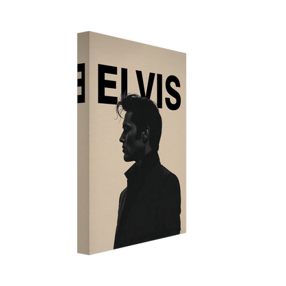 Young Elvis Presley Silhouette Art Print No Frame 20x30 cm 8x12″ Gallery Wrapped Canvas