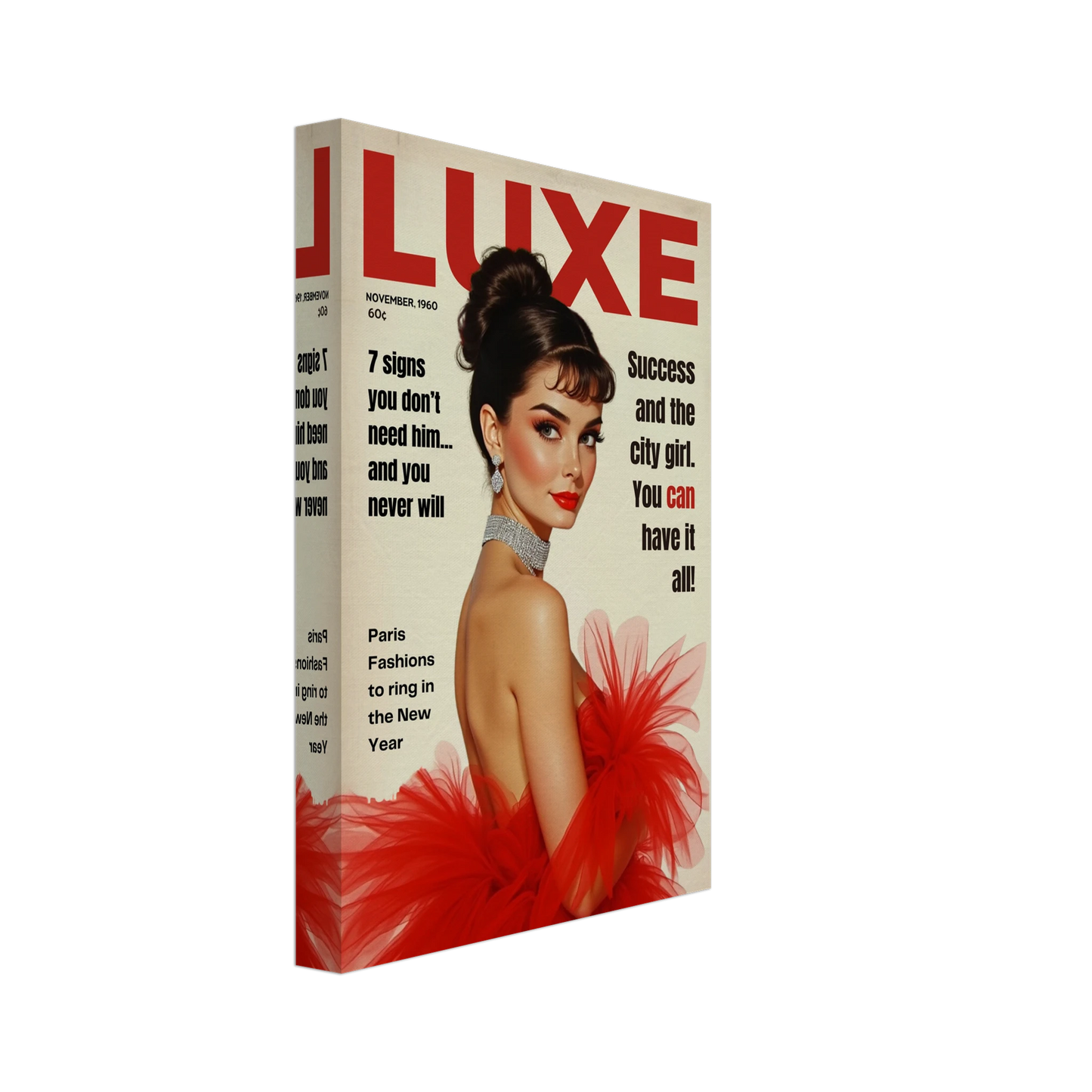 Audrey Hepburn Vintage Fashion Art Print No Frame 20x30 cm 8x12″ Gallery Wrapped Canvas