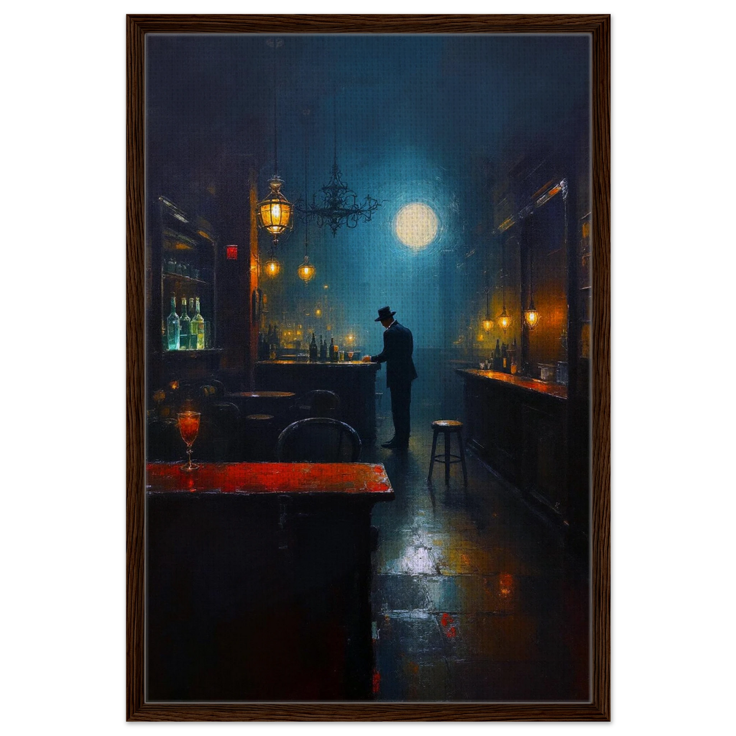 Speakeasy Bootleg Prohibition Bar Art Print 40x60 cm 16x24″ Sleek Acrylic Print No Frame