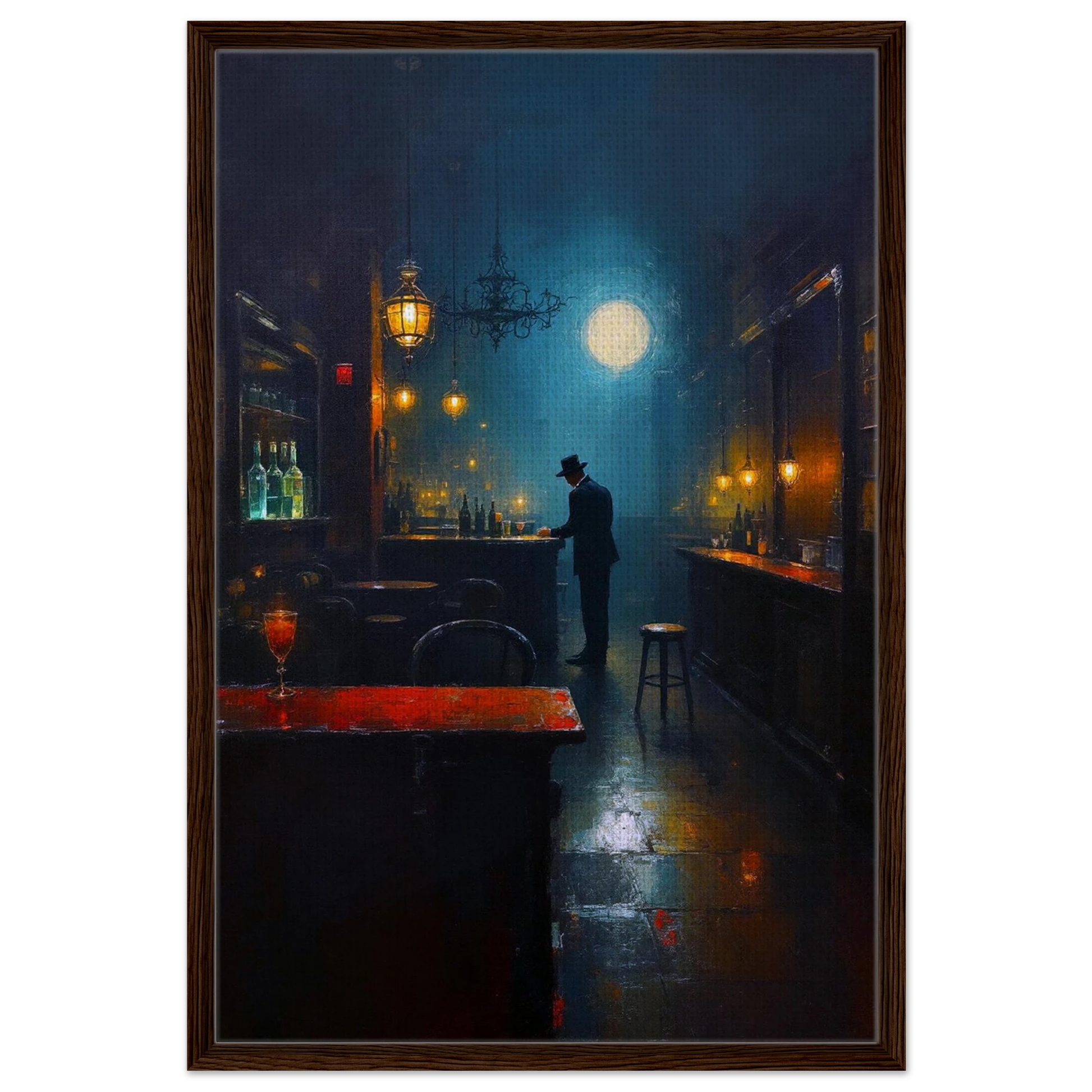 Speakeasy Bootleg Prohibition Bar Art Print 40x60 cm 16x24″ Sleek Acrylic Print No Frame