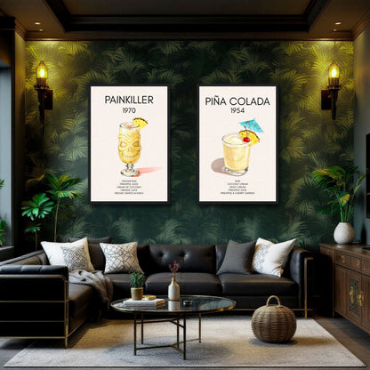 Painkiller Cocktail Bar Art Tiki Print