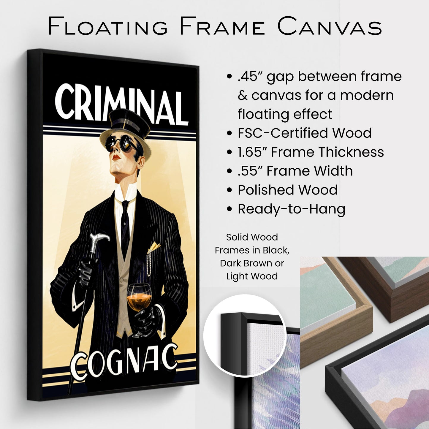 Criminal Cognac 1920s Art Deco Print