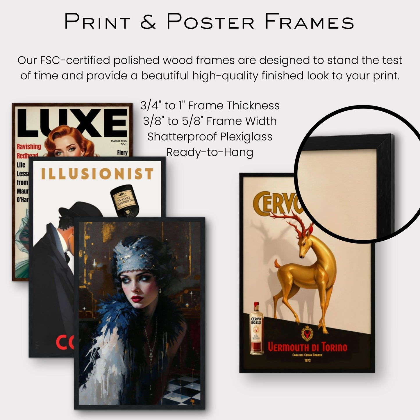 1920s Gatsby Flapper Painting Art Print - Speakeasy Prohibition Wall Decor