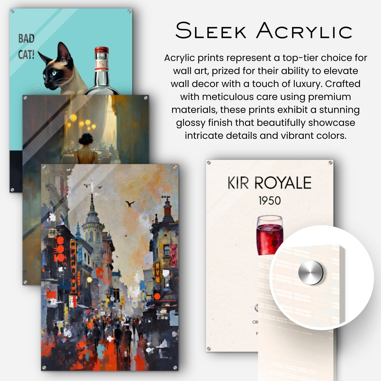 Gothic City Street Art Print - European Cityscape