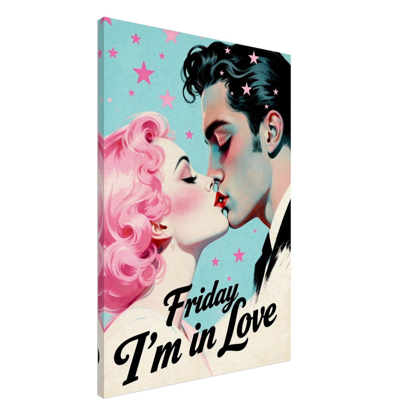 Friday I'm In Love - Retro Romantic Art Print