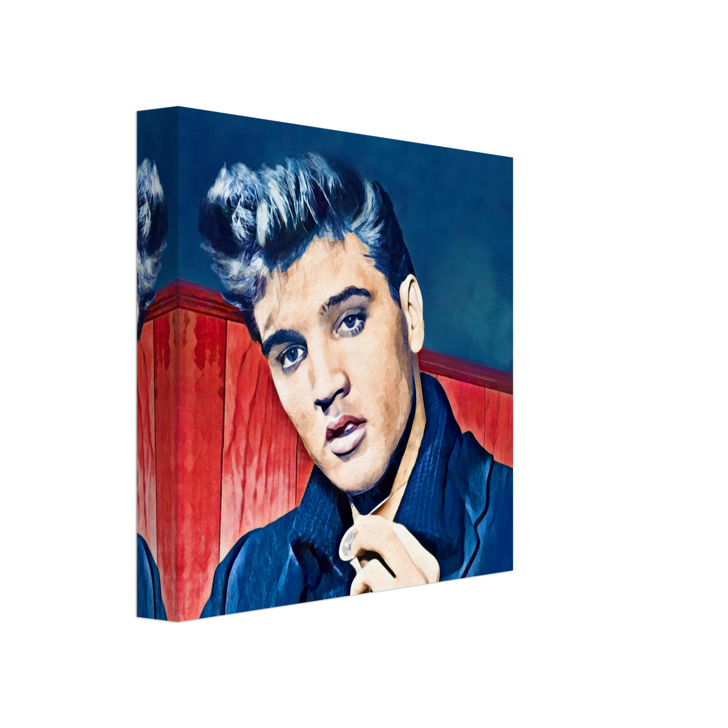 Young Elvis Presley Art Print No Frame 20x20 cm 8x8″ Gallery Wrapped Canvas