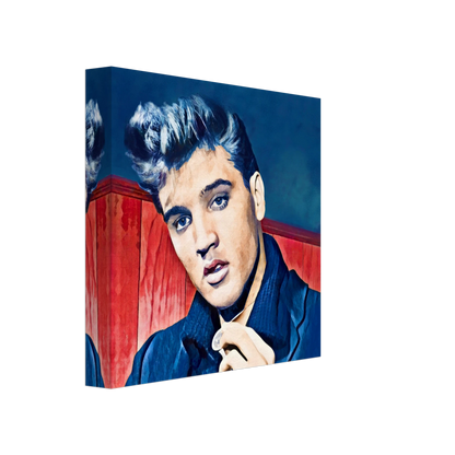 Young Elvis Presley Art Print No Frame 20x20 cm 8x8″ Gallery Wrapped Canvas