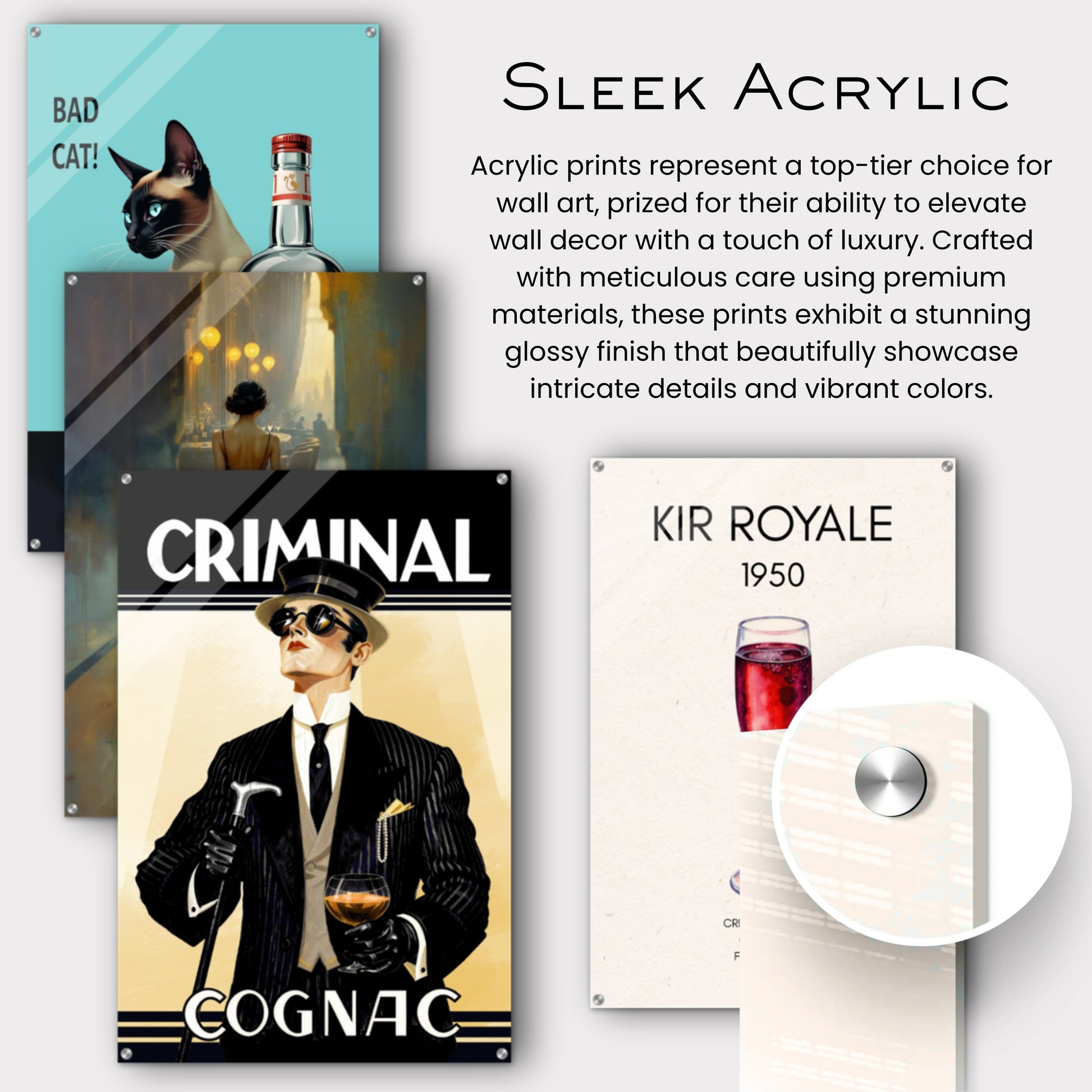 Criminal Cognac 1920s Art Deco Print