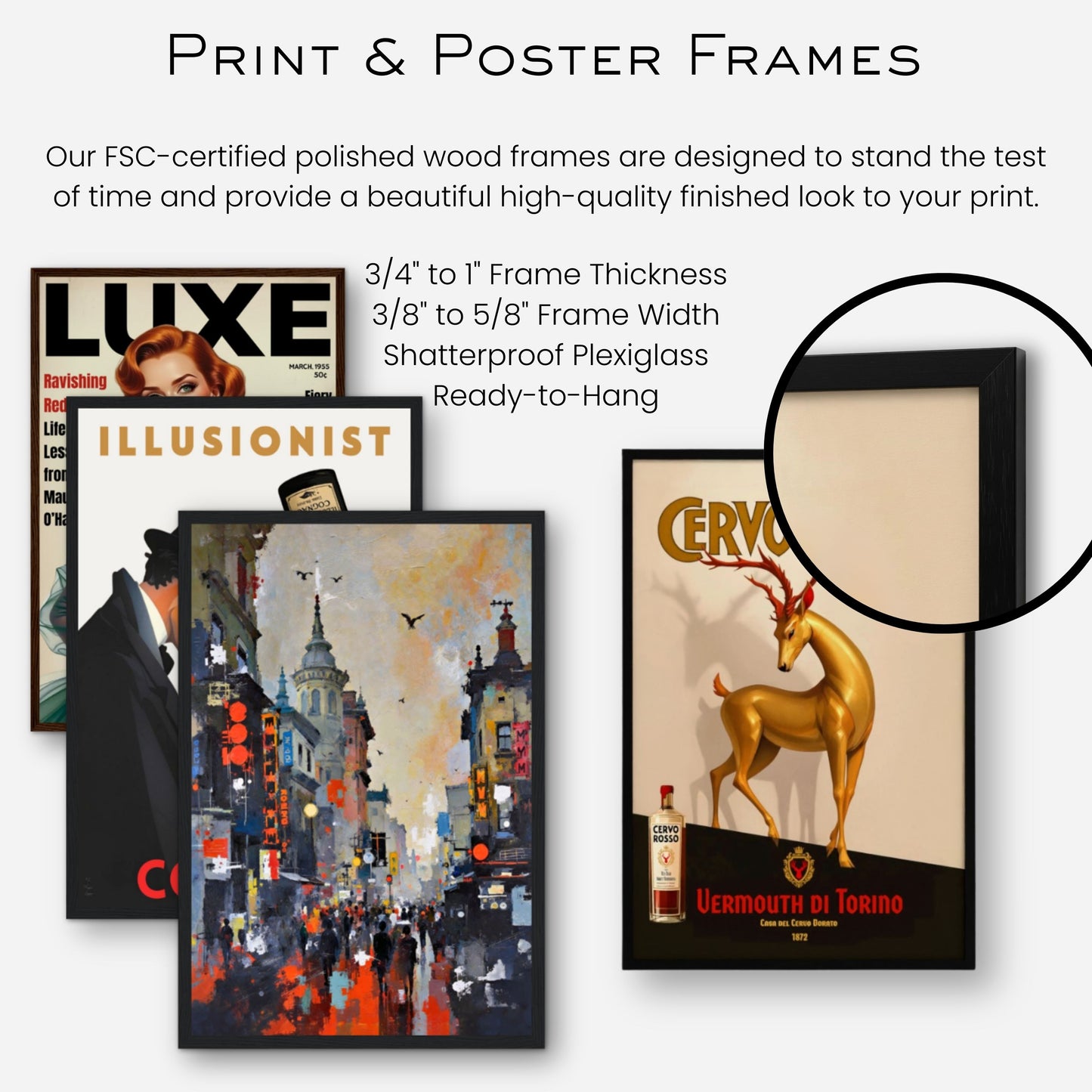 Gothic City Street Art Print - European Cityscape